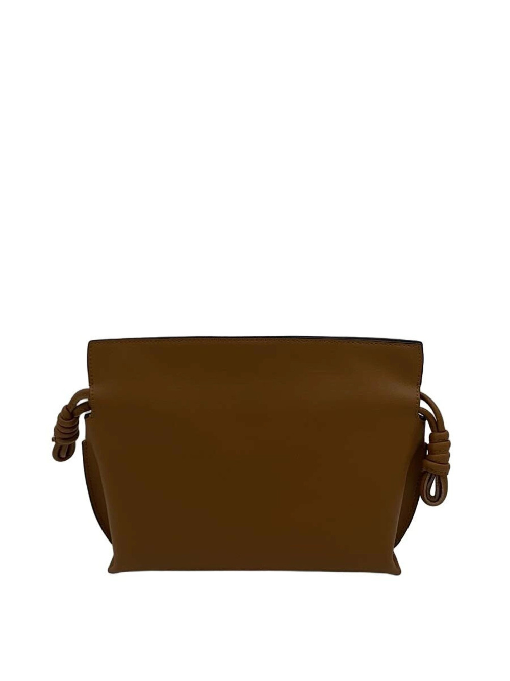 Loewe Flamenco leather clutch brown